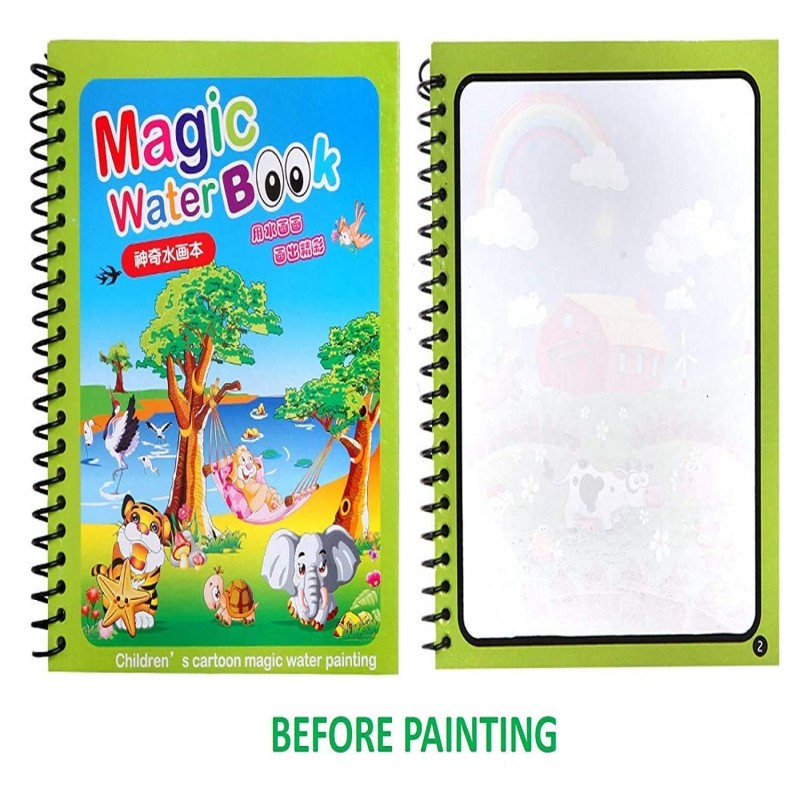 🌈 Magic Water Book for Kids - Reusable Fun Coloring Book 🎨✨